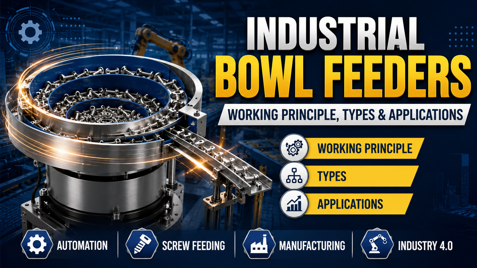 Industrial Bowl Feeders Working Principle Types and Applications