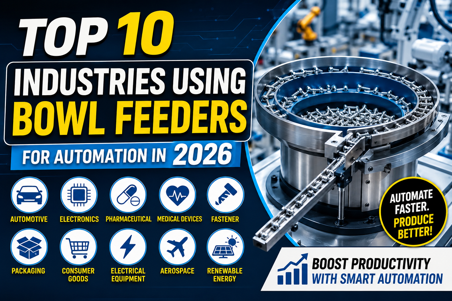 Top 10 Industries Using Bowl Feeders for Automation in 2026