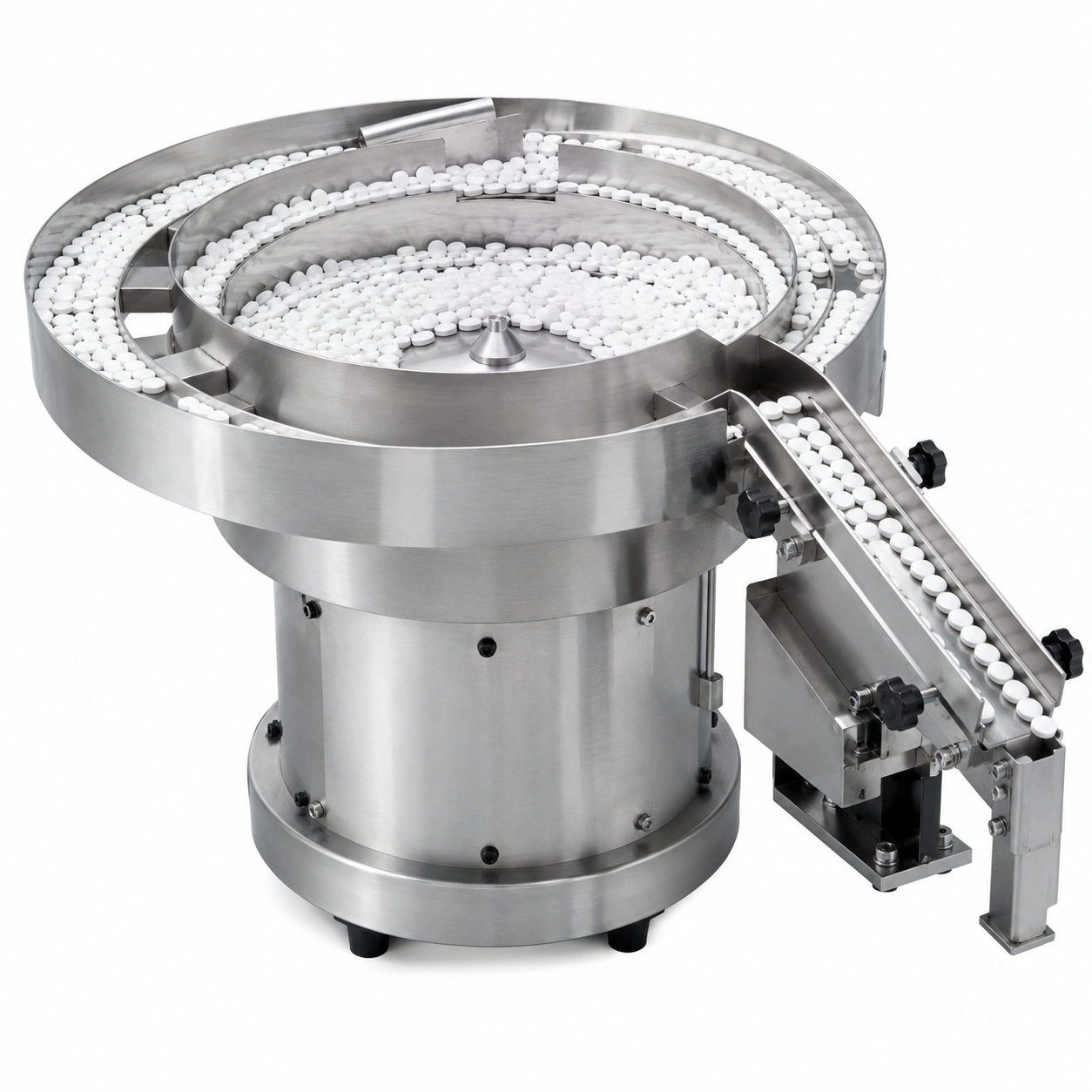 Pharmaceutical Bowl Feeder Manufacturer in India – Stainless Steel Vibratory Feeding System for Tablets and Capsules