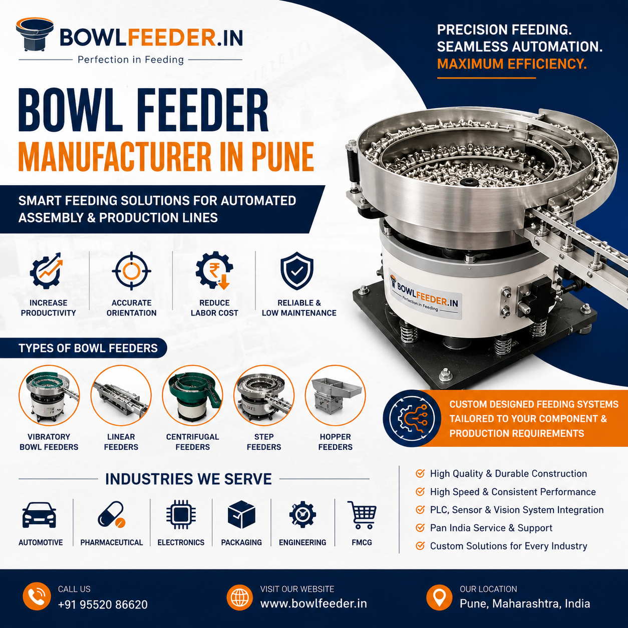 Bowl Feeder Manufacturer in Pune