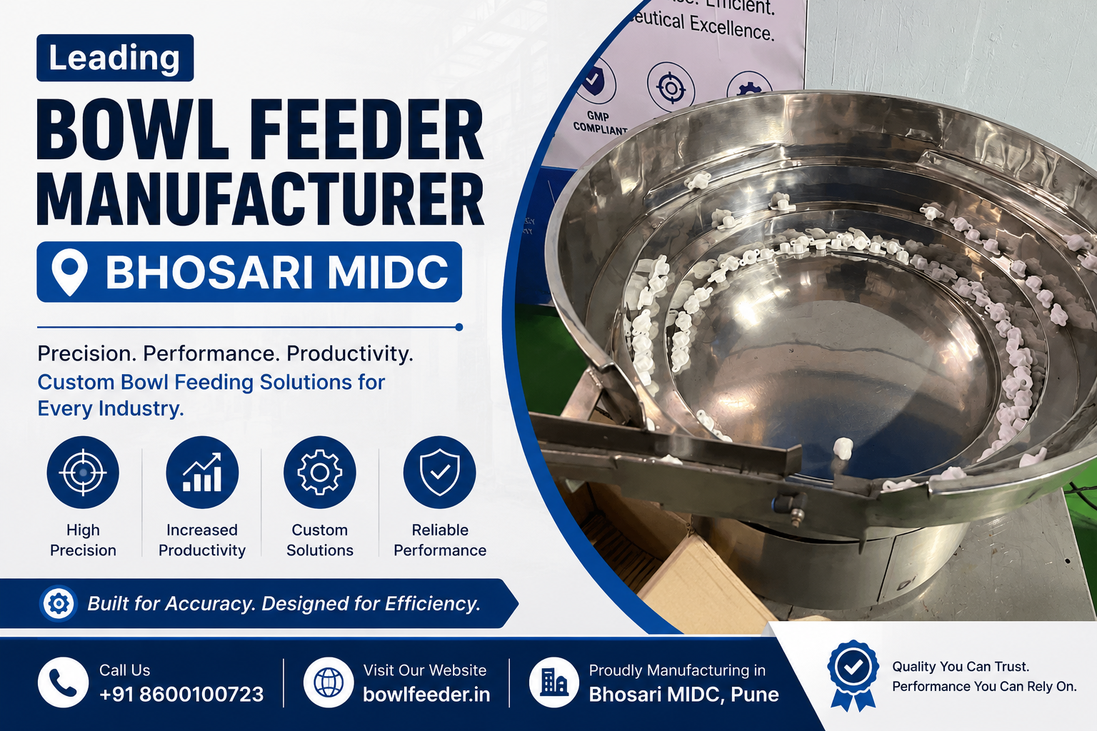 Bowl Feeder Manufacturer Bhosari MIDC
