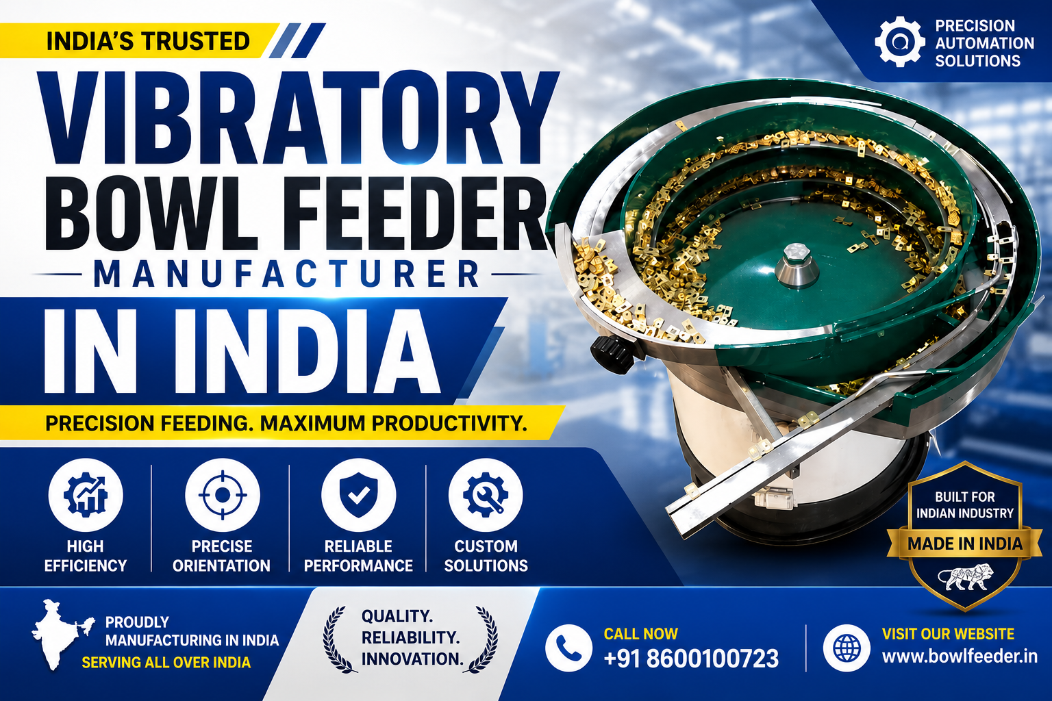 Vibratory Bowl Feeder Manufacturer in India